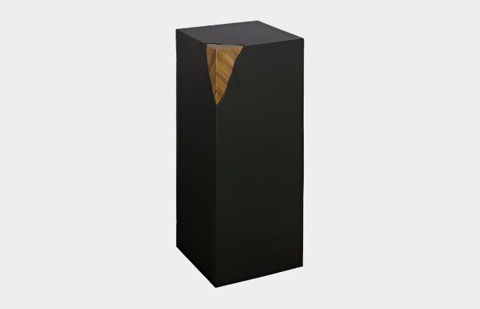 Cornered Pedestal, Natural, Iron