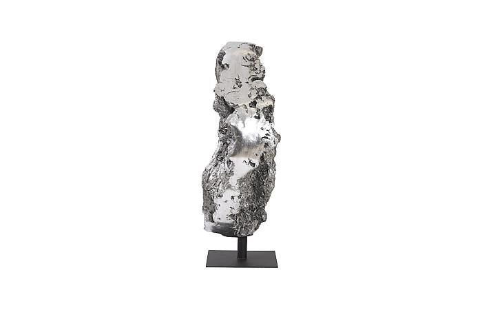 Cast Root Silver Standing Sculpture