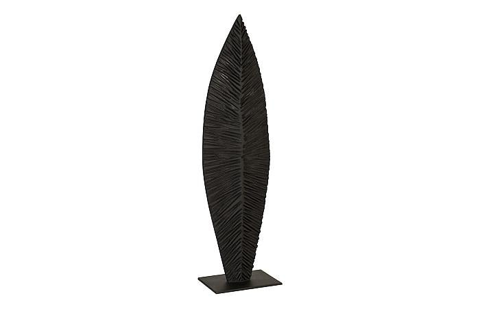 Carved Leaf on Stand, Burnt, MD