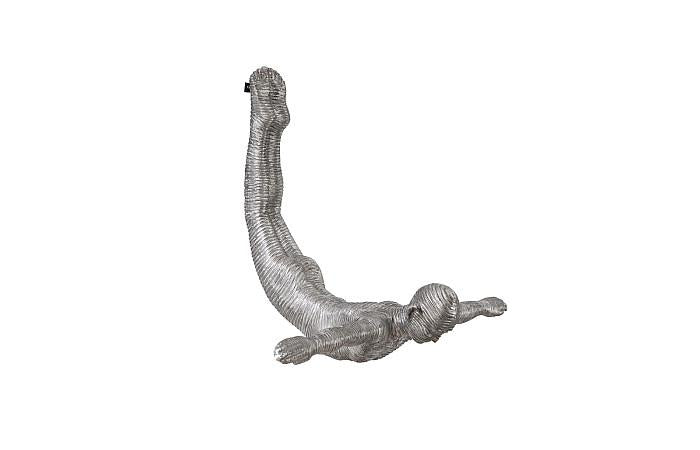 Diving Wall Sculpture, Aluminum, Small