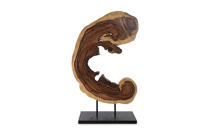 Creature Floor Sculpture on Stand, Natural