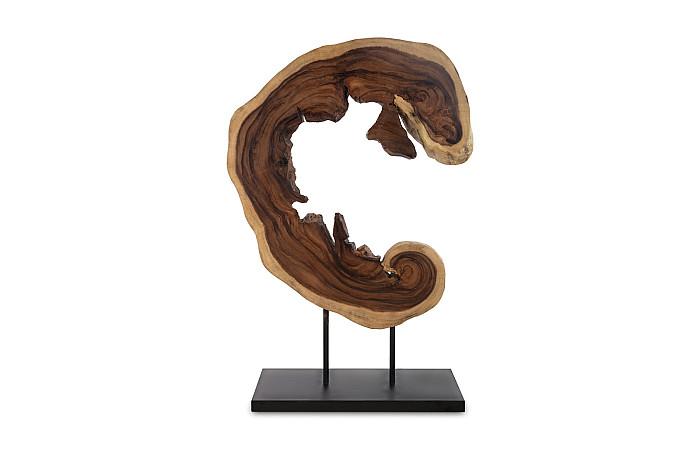 Creature Floor Sculpture on Stand, Natural