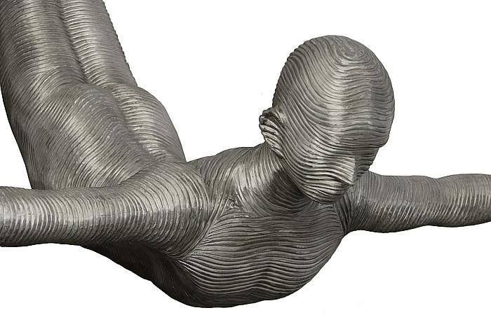 Diving Wall Sculpture, Aluminum, Large