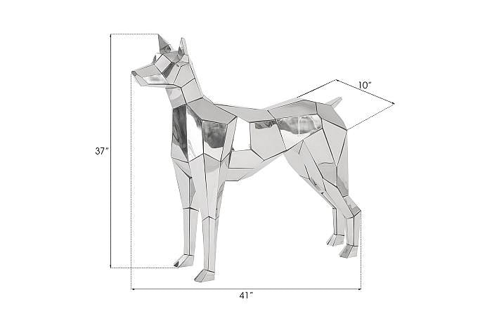 Sculpture de chien coupe folle