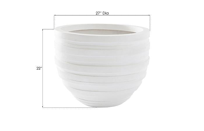 June Planter, White, SM