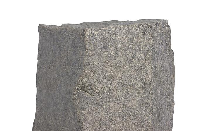 Cast Colossal Splinter Stone Sculpture, Gray