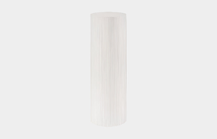 Groovy Pedestal, White Stone