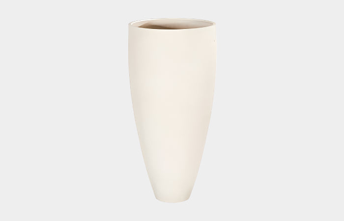 Flora Grande Planter, Cream, Large