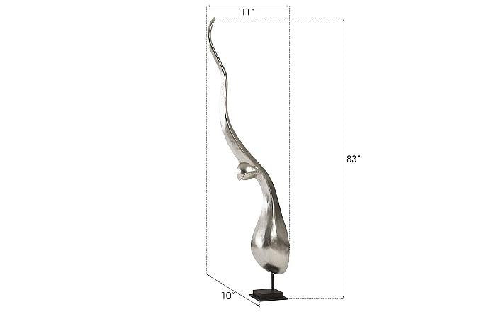 Chofa Sculpture, Silver Leaf, LG