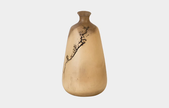 Lightning Vase, Mango Wood, Tall