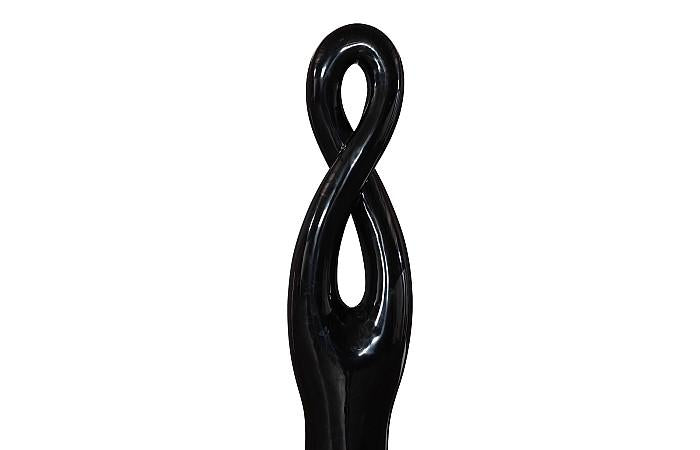 Twisted Sculpture, Gel Coat Black