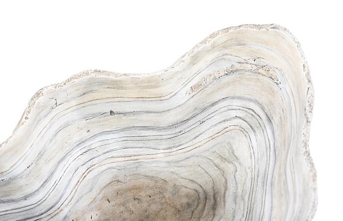 Cast Gray Onyx Bowl, Faux Finish, Small
