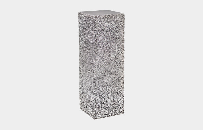 String Theory Pedestal, Silver Leaf, LG