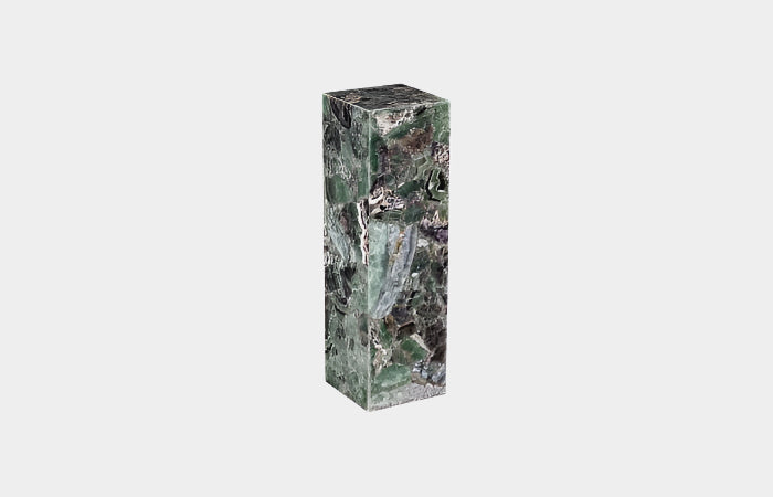 Onyx Lamp Pedestal, Square, Fluorite With Purple