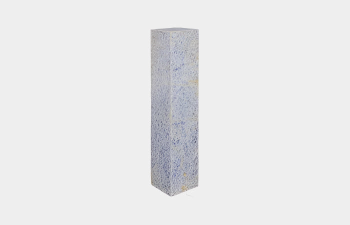 Onyx Lamp Pedestal, Square, Blue Calcite
