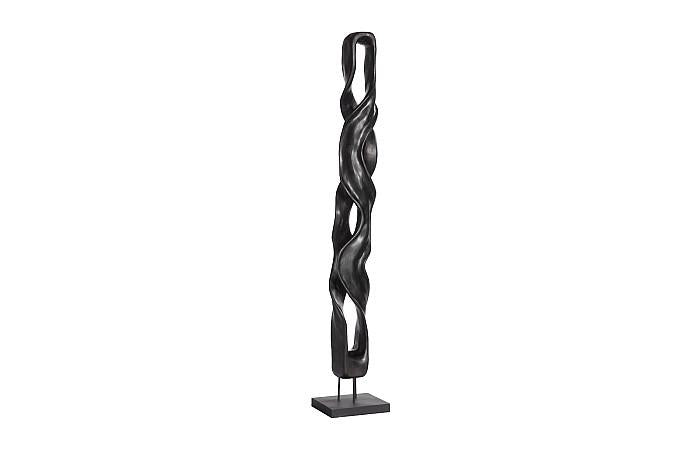 Twisting Root, Sculpture, Black