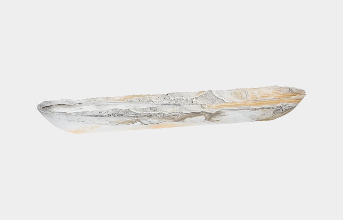 Onyx Canoe Bowl, Gray