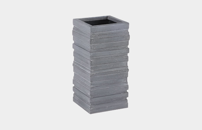 June Square Planter, Gray, SM