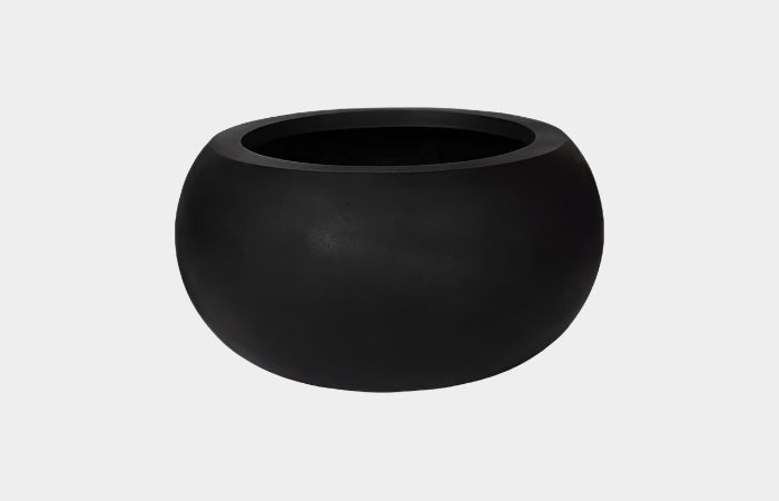 Rounded Planter, Large, Black