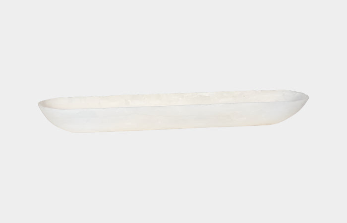 Onyx Canoe Bowl, Off White
