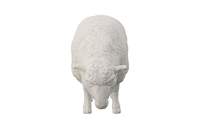 Sculpture de mouton, Gel Coat Blanc