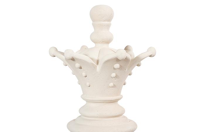 Queen Chess Sculpture, Cast Stone White