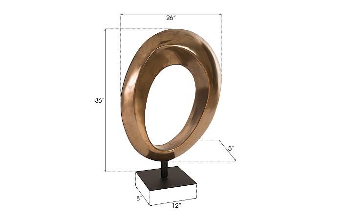 Hoop Sculpture, Bronze