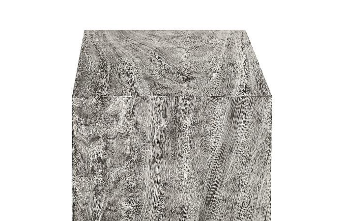 Prism Pedestal, Small, Gray Stone