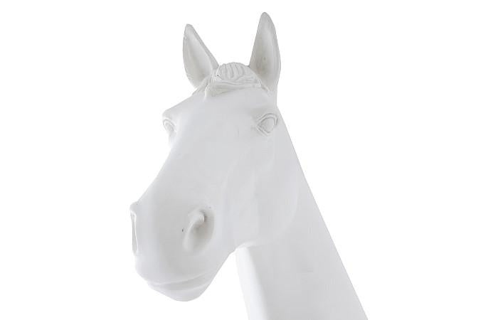 Cheval grandeur nature, blanc