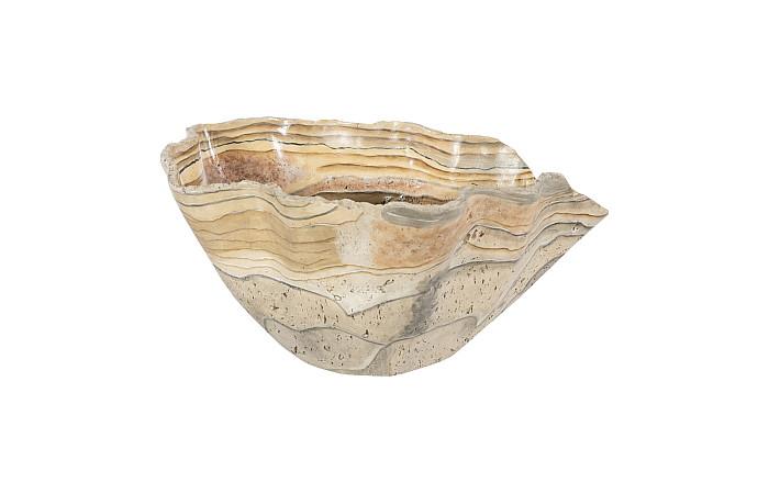 Cast Onyx Bowl, Faux Finish, Large