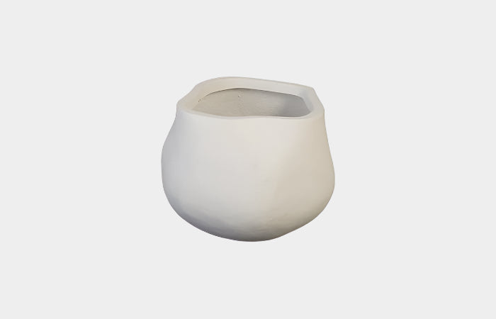 Amorphous Planter, Small, White