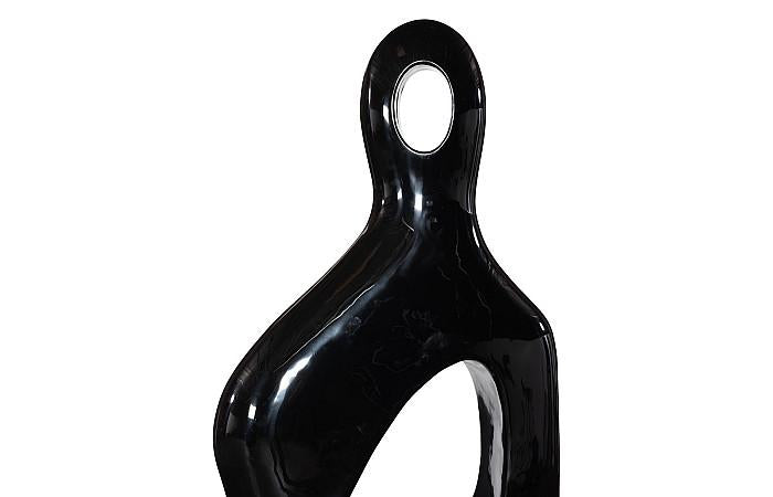 Male Sculpture, Gel Coat Black, Colossal