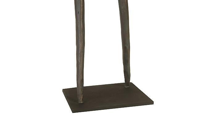 Abstract Figure on Metal Base, Bronze Finish, Elbow Bent