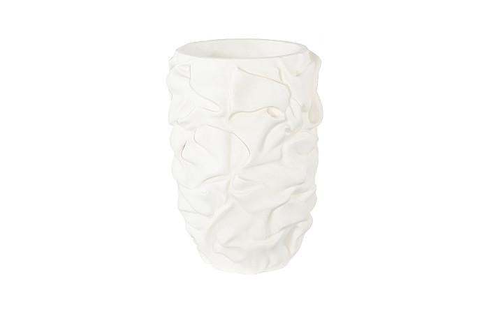 Drape Planter, White Stone, SM