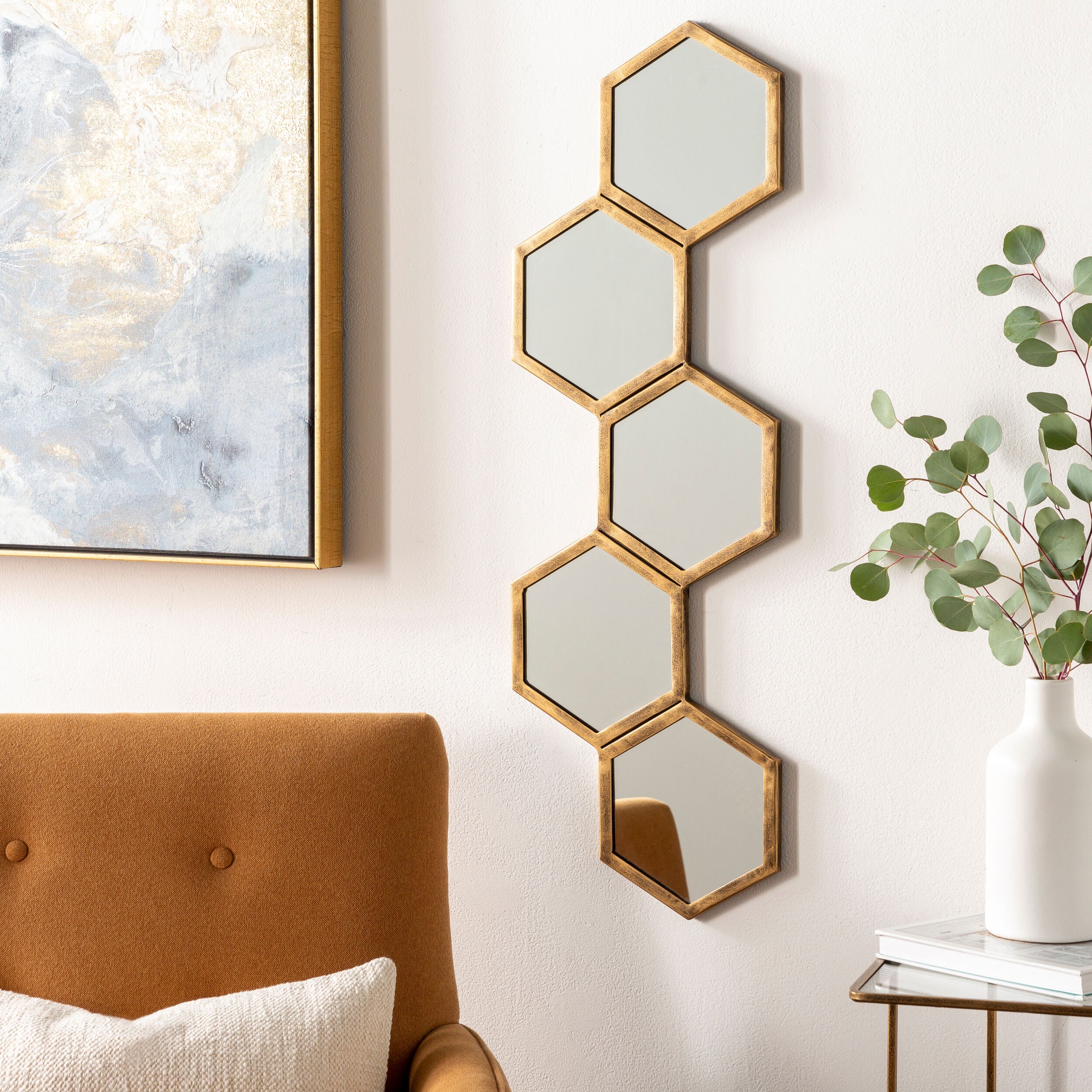 Honeycomb Accent Mirror
