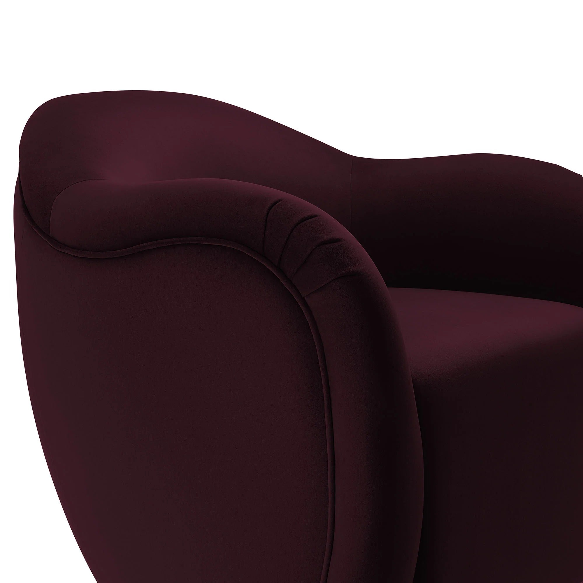 Fauteuil pivotant en velours Compose Performance