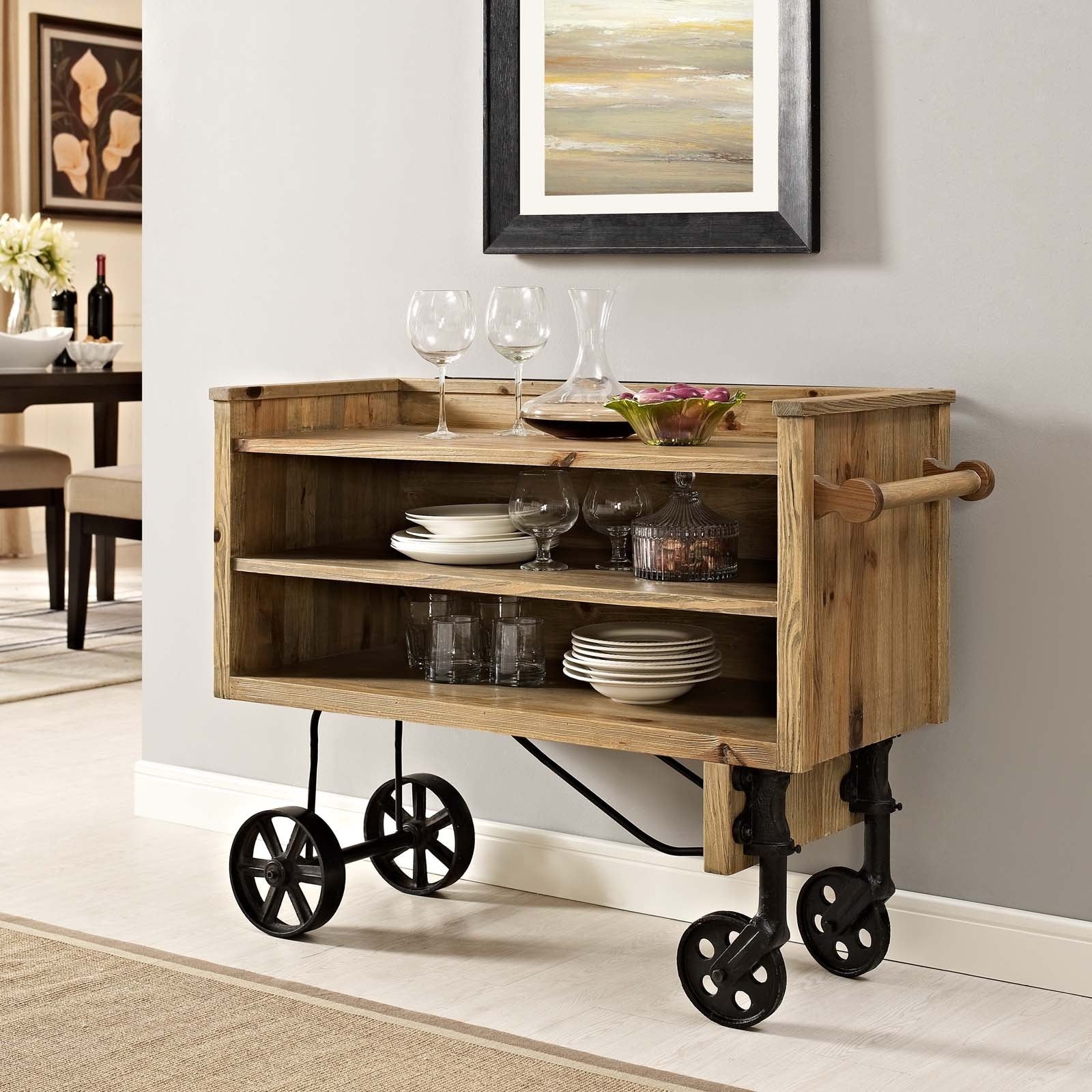 Prevail Dining Stand in Brown