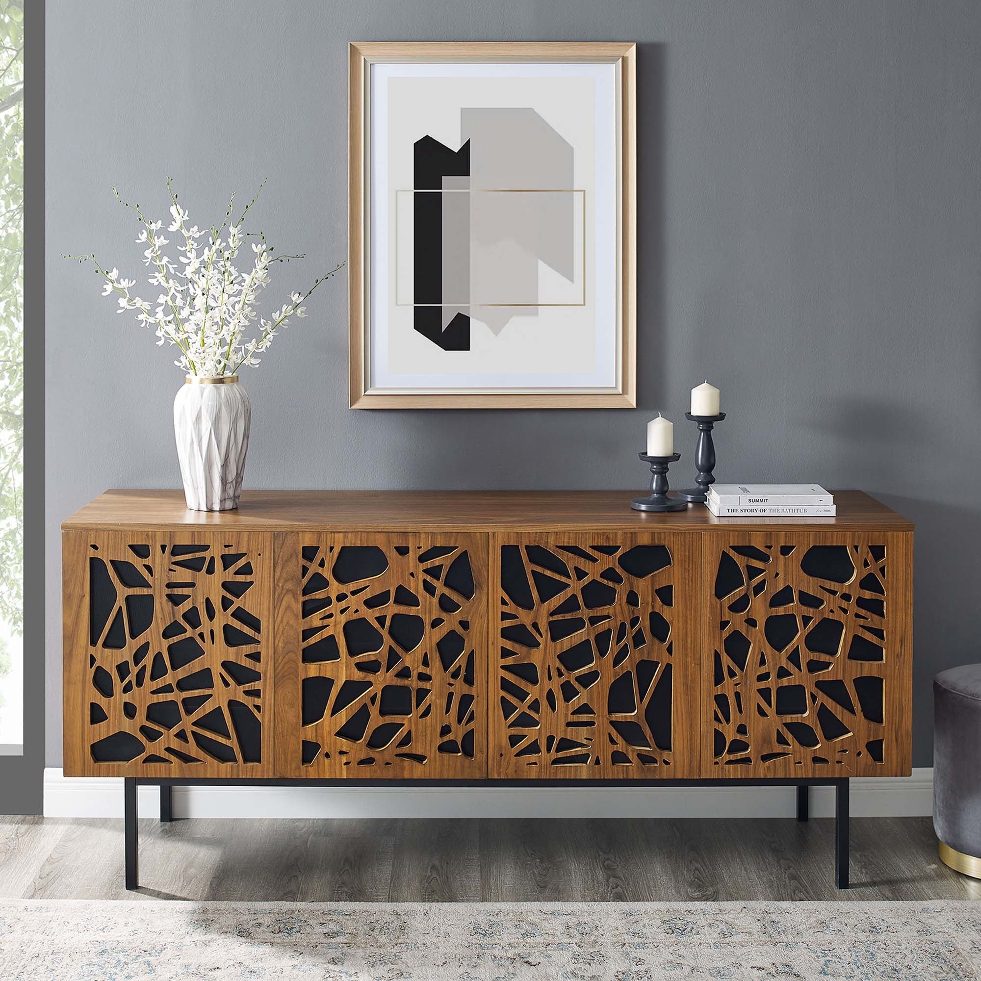 Telluride 73" TV Stand in Walnut
