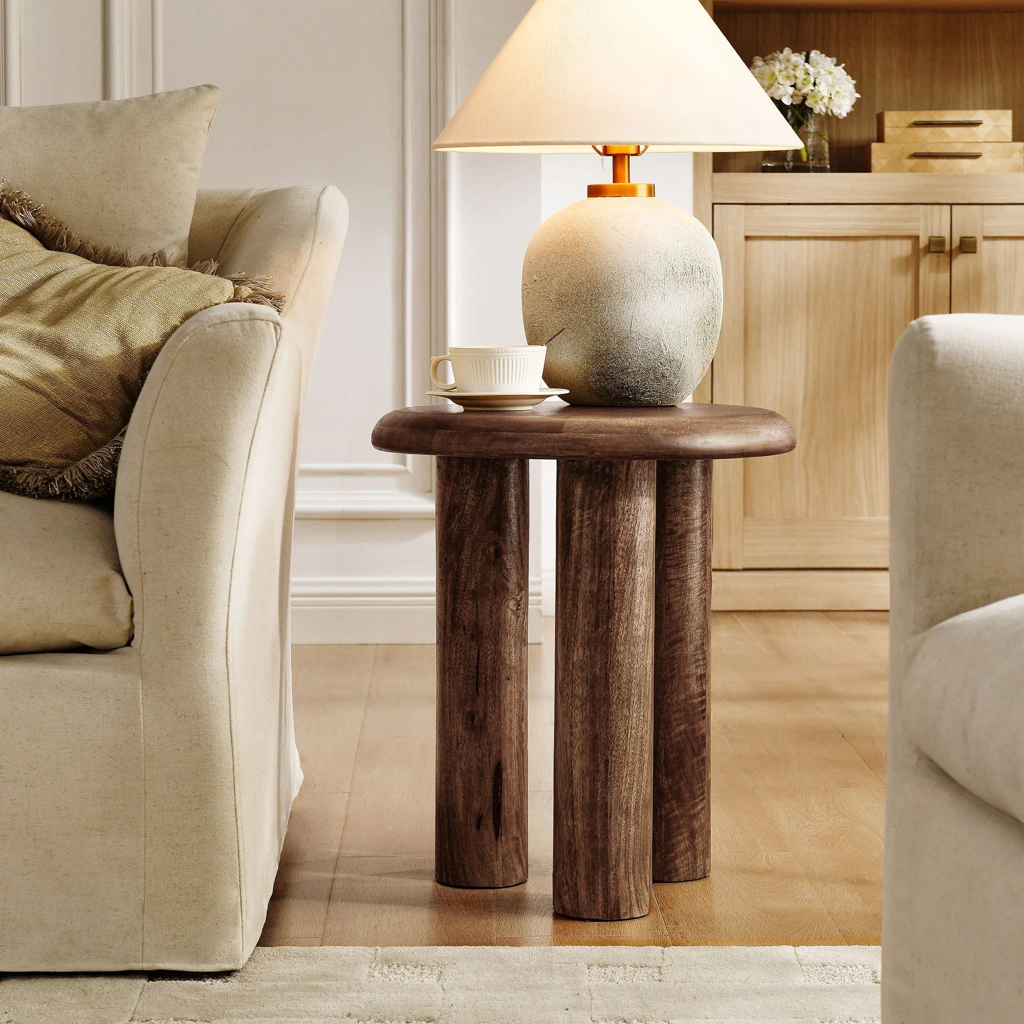 Mavina Mango Wood Side Table