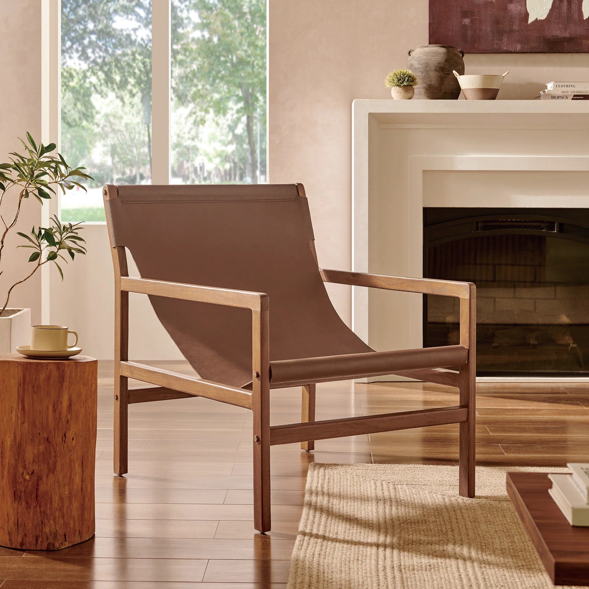 Sonora Leather Sling Chair