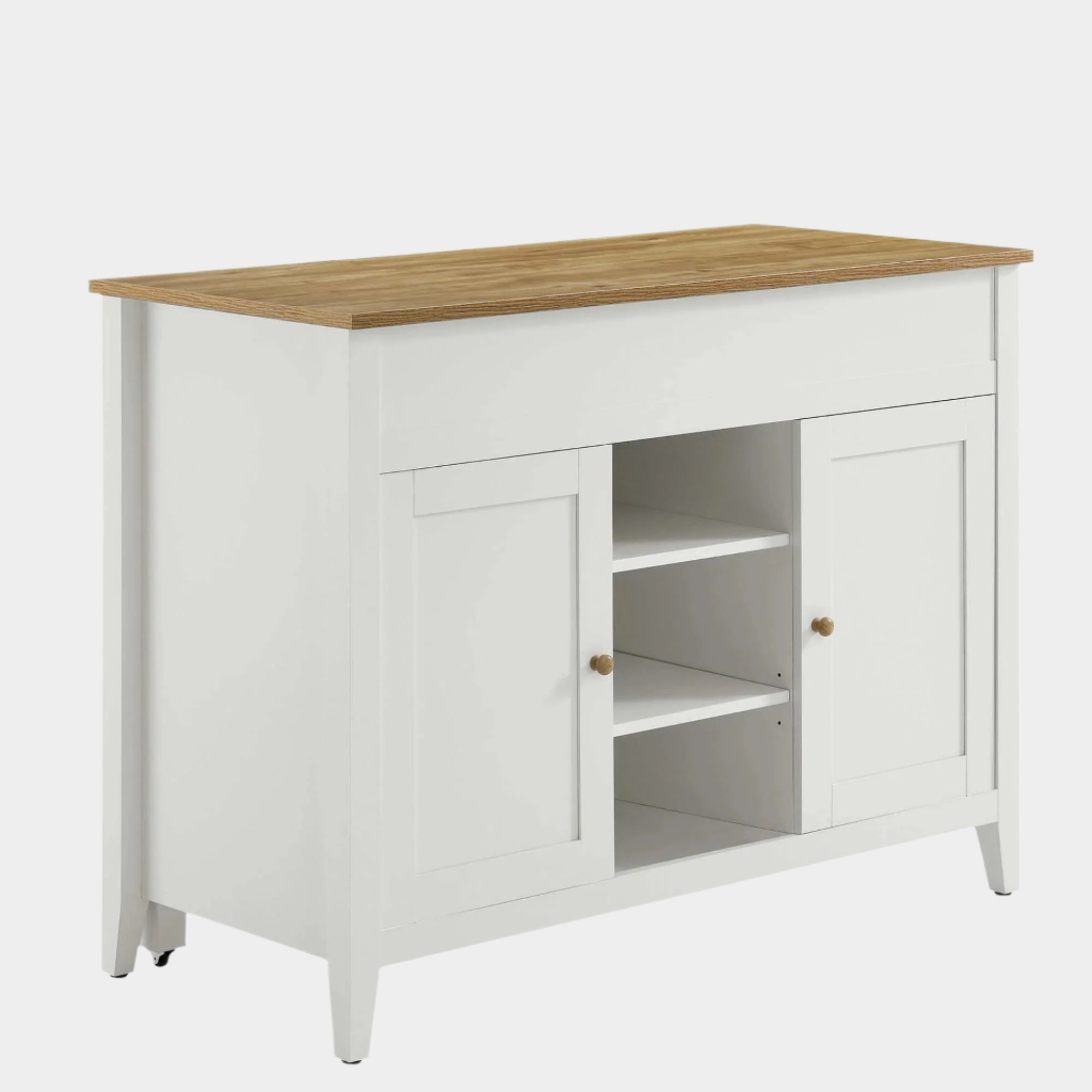 Garland Kitchen Island in Oak White