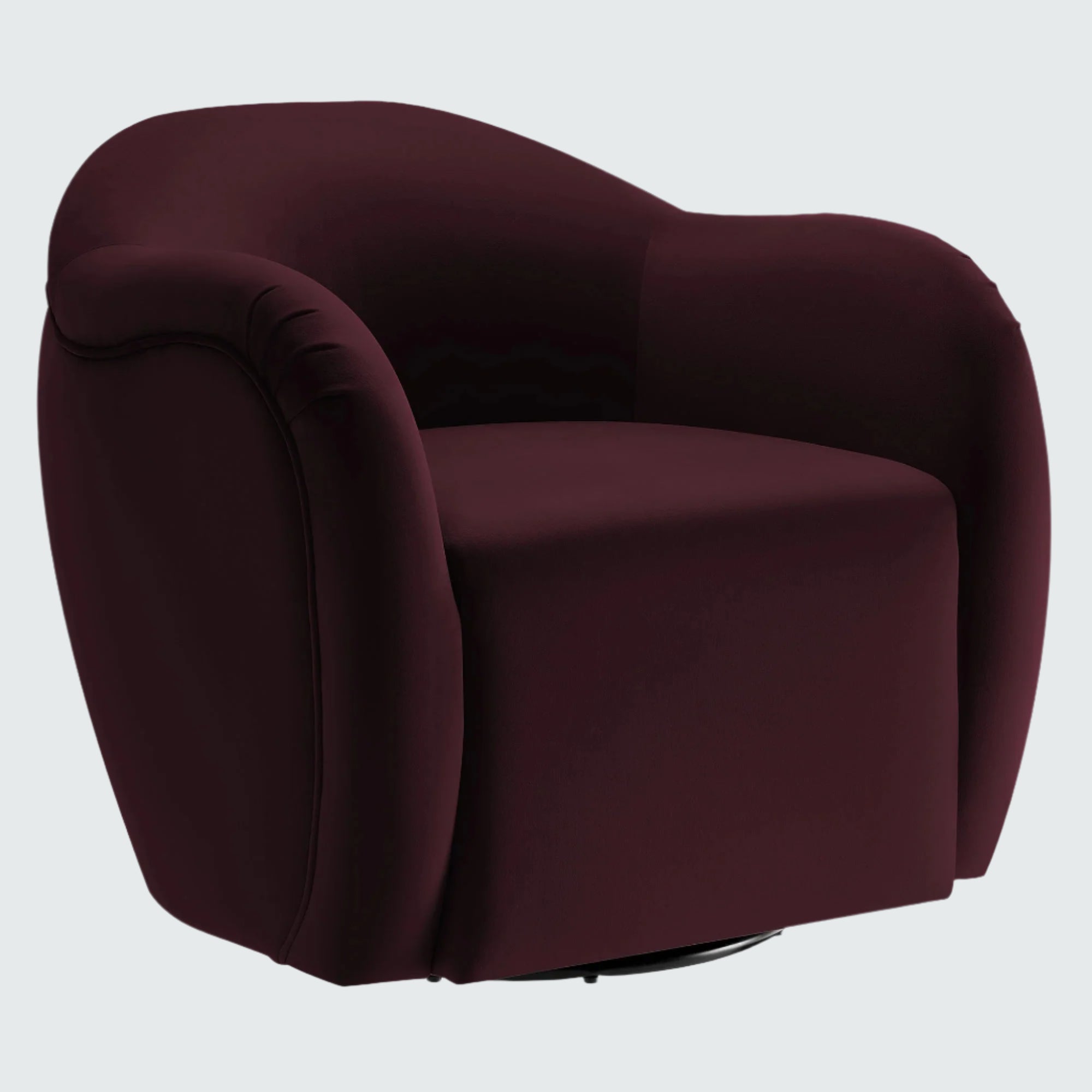 Fauteuil pivotant en velours Compose Performance