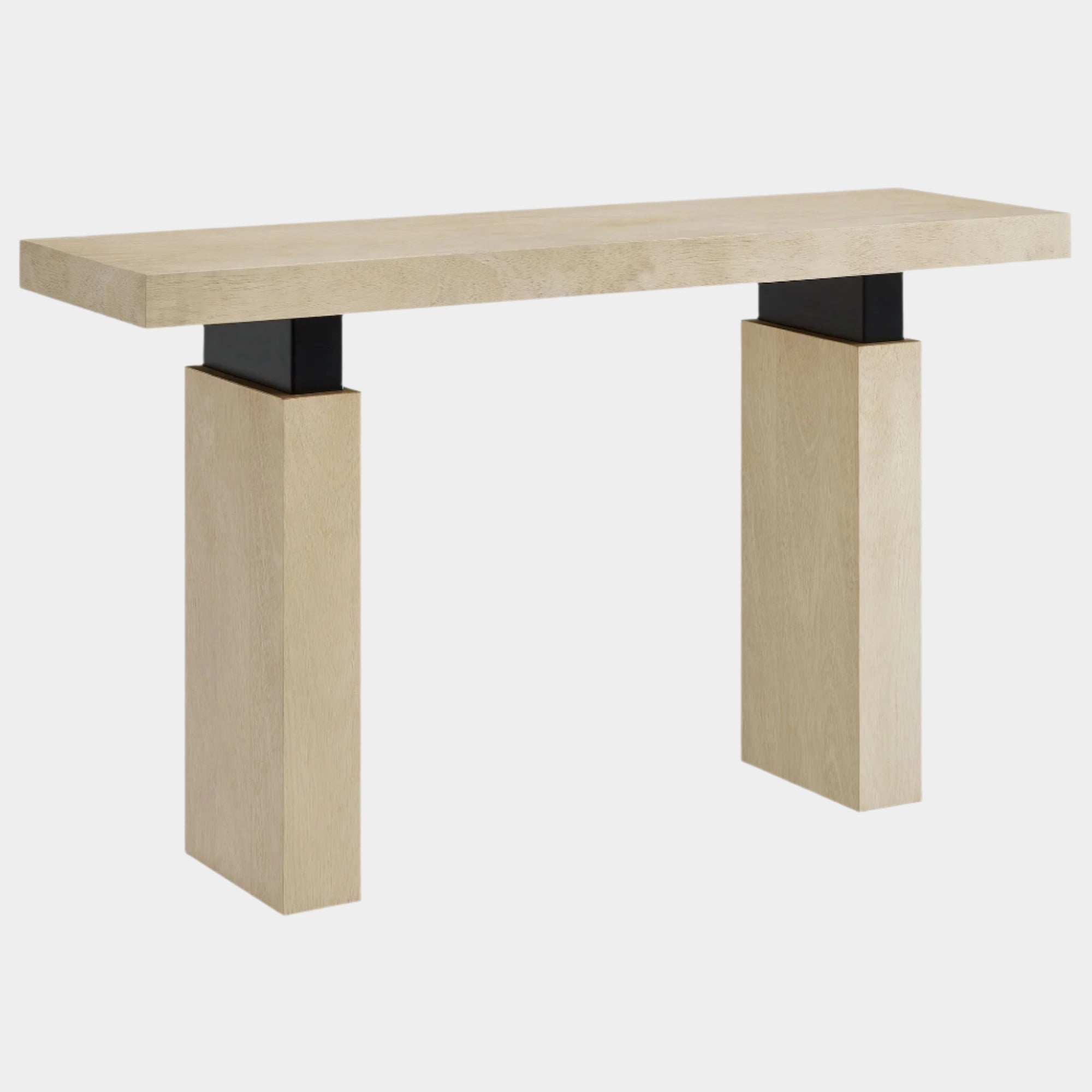 Piston 52" Rectangular Wood Console Table in Natural