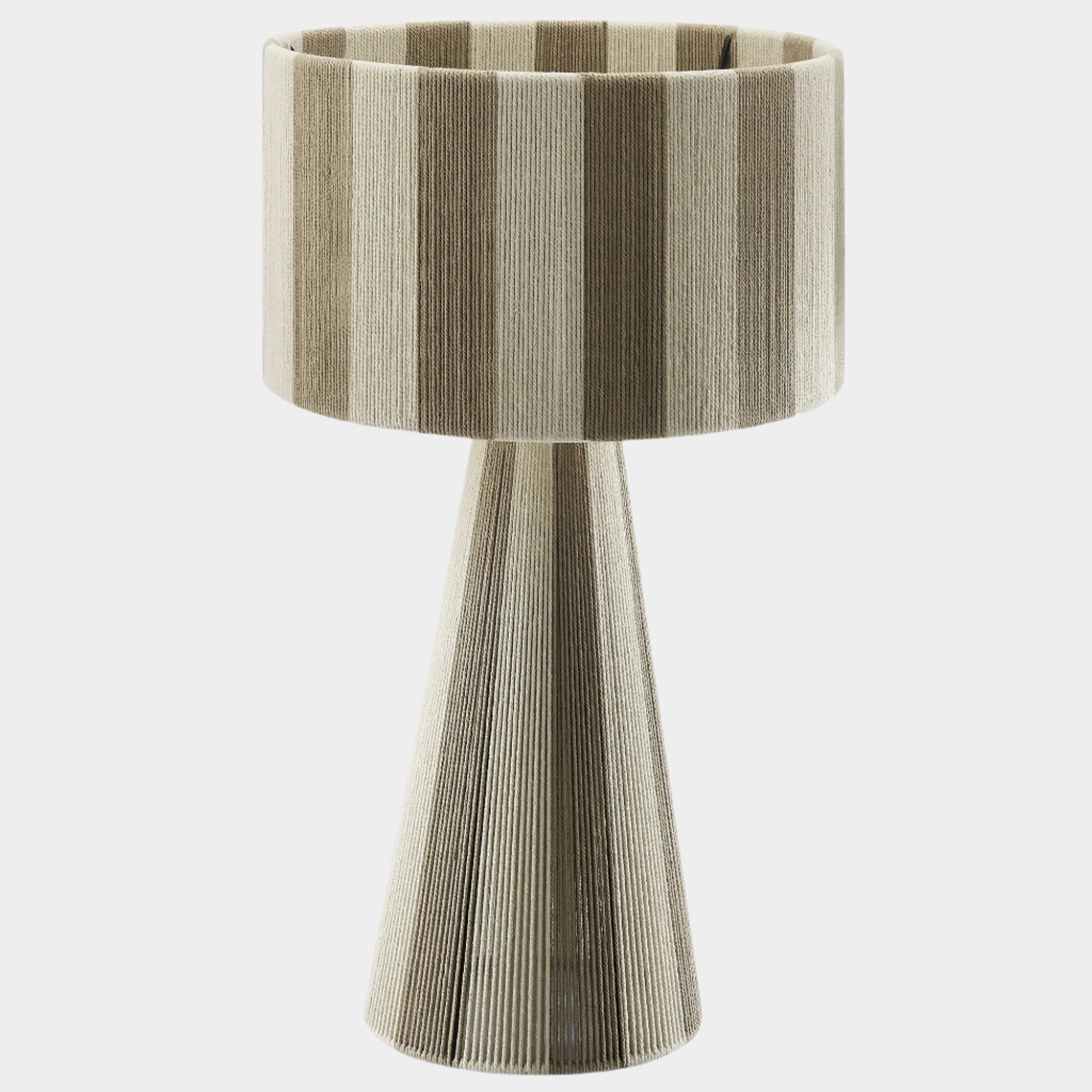 Renae Handwoven Cotton Thread Striped Table Lamp
