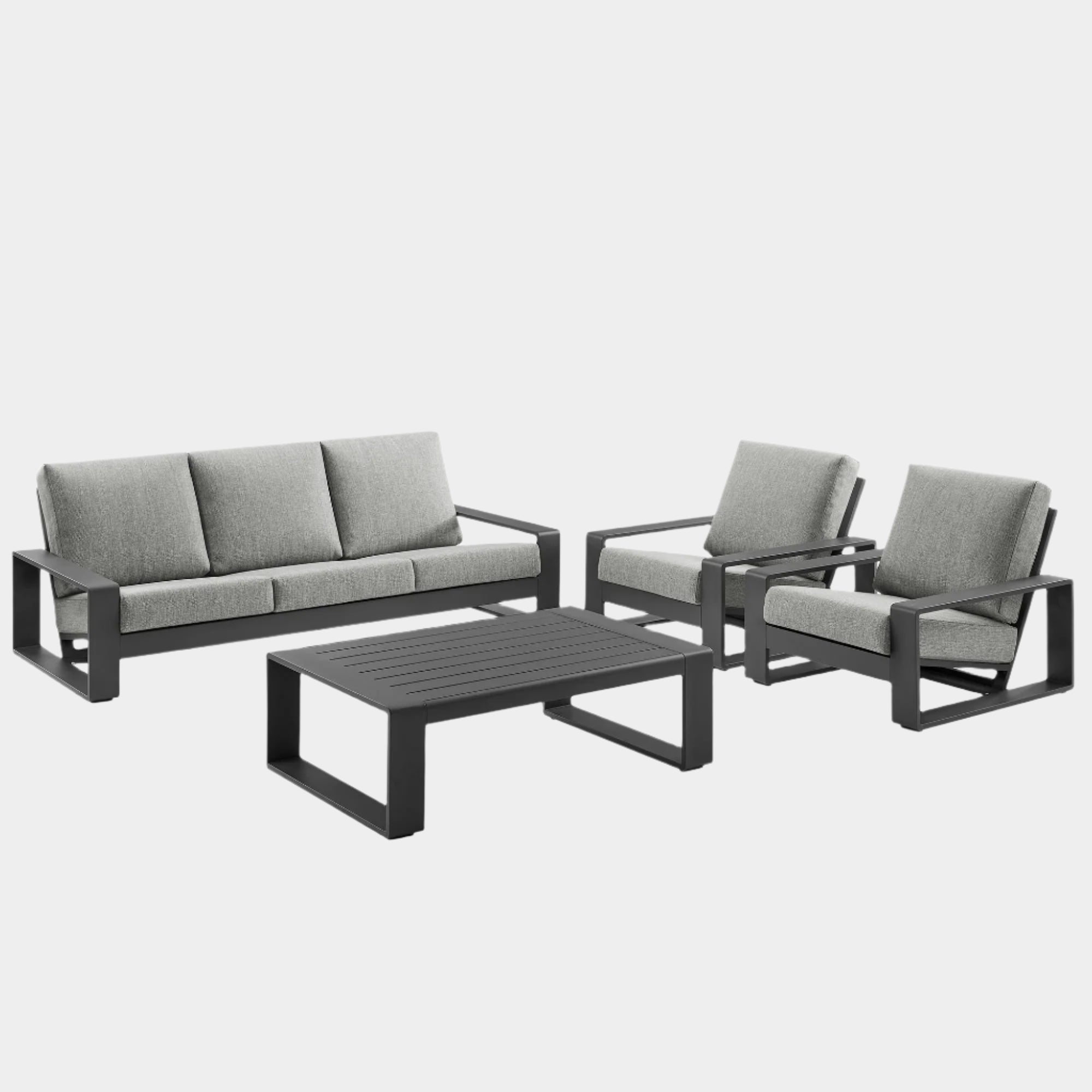 Lirienne 4-Piece Outdoor Patio Aluminum Furniture Set