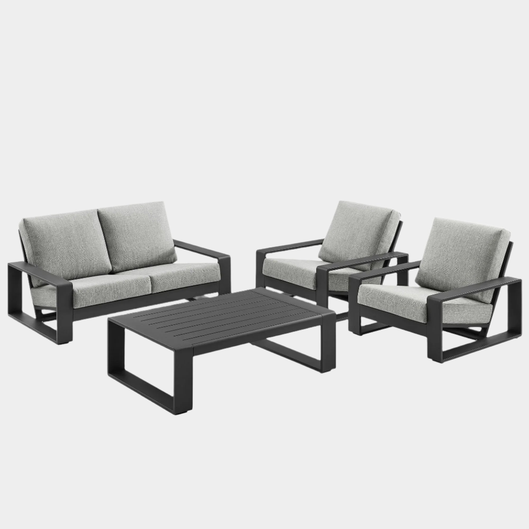 Lirienne 4-Piece Outdoor Patio Aluminum Furniture Set