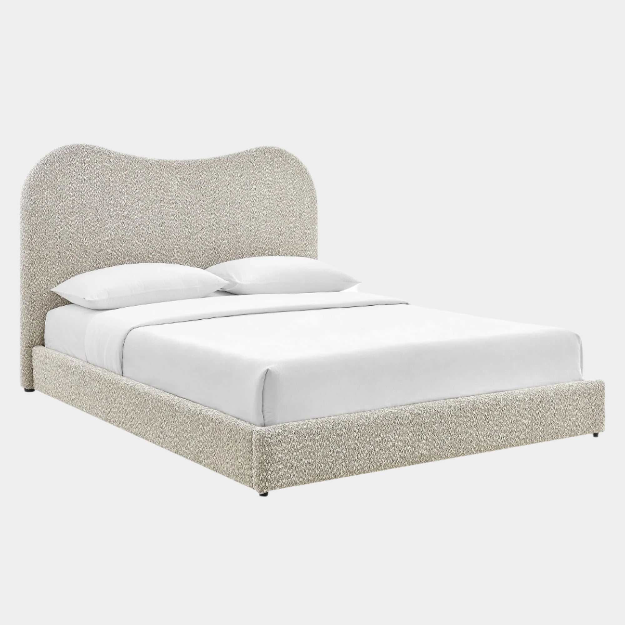 Seluna Boucle Queen Platform Bed