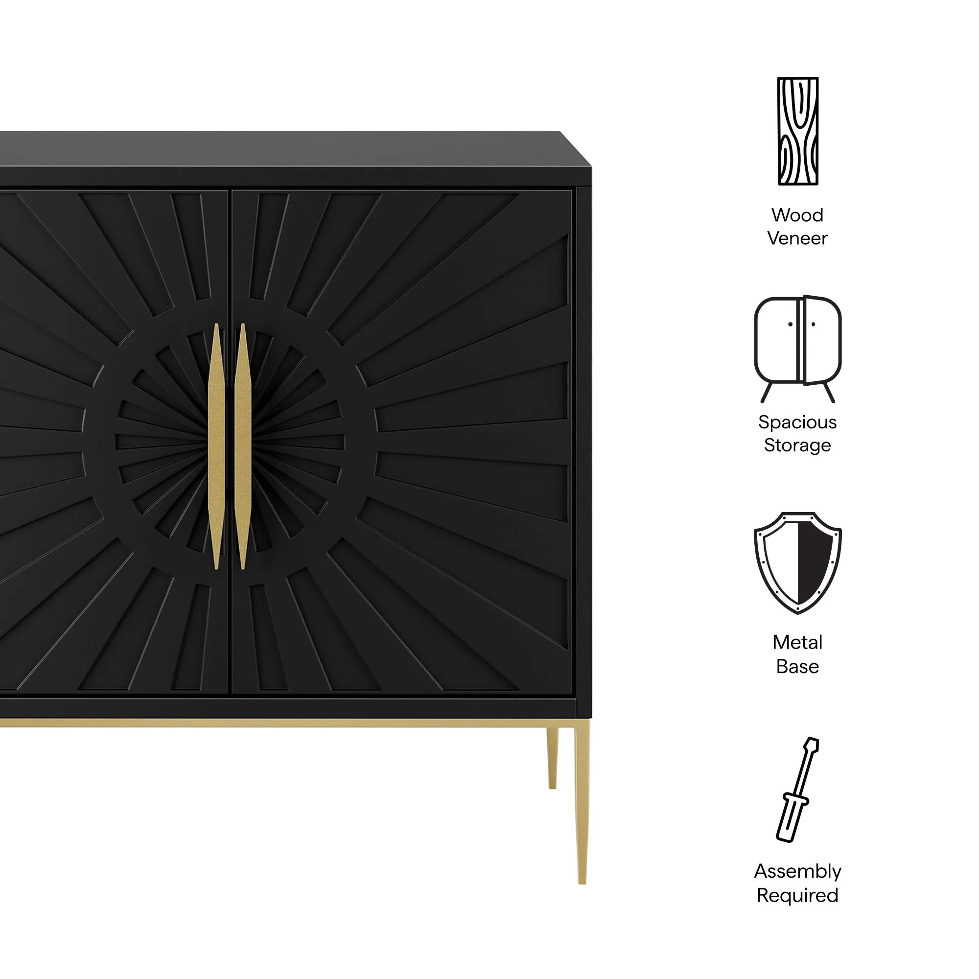 Awaken 35" Accent Cabinet in Black