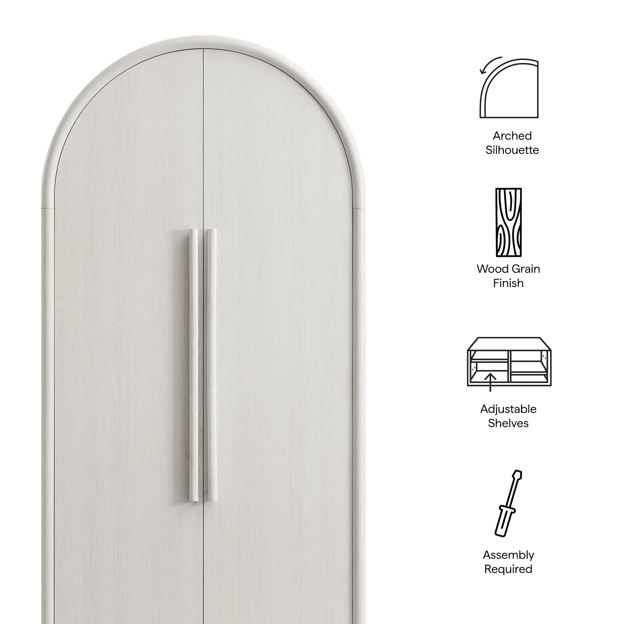 Bellamy Tall Arched Storage Cabinet