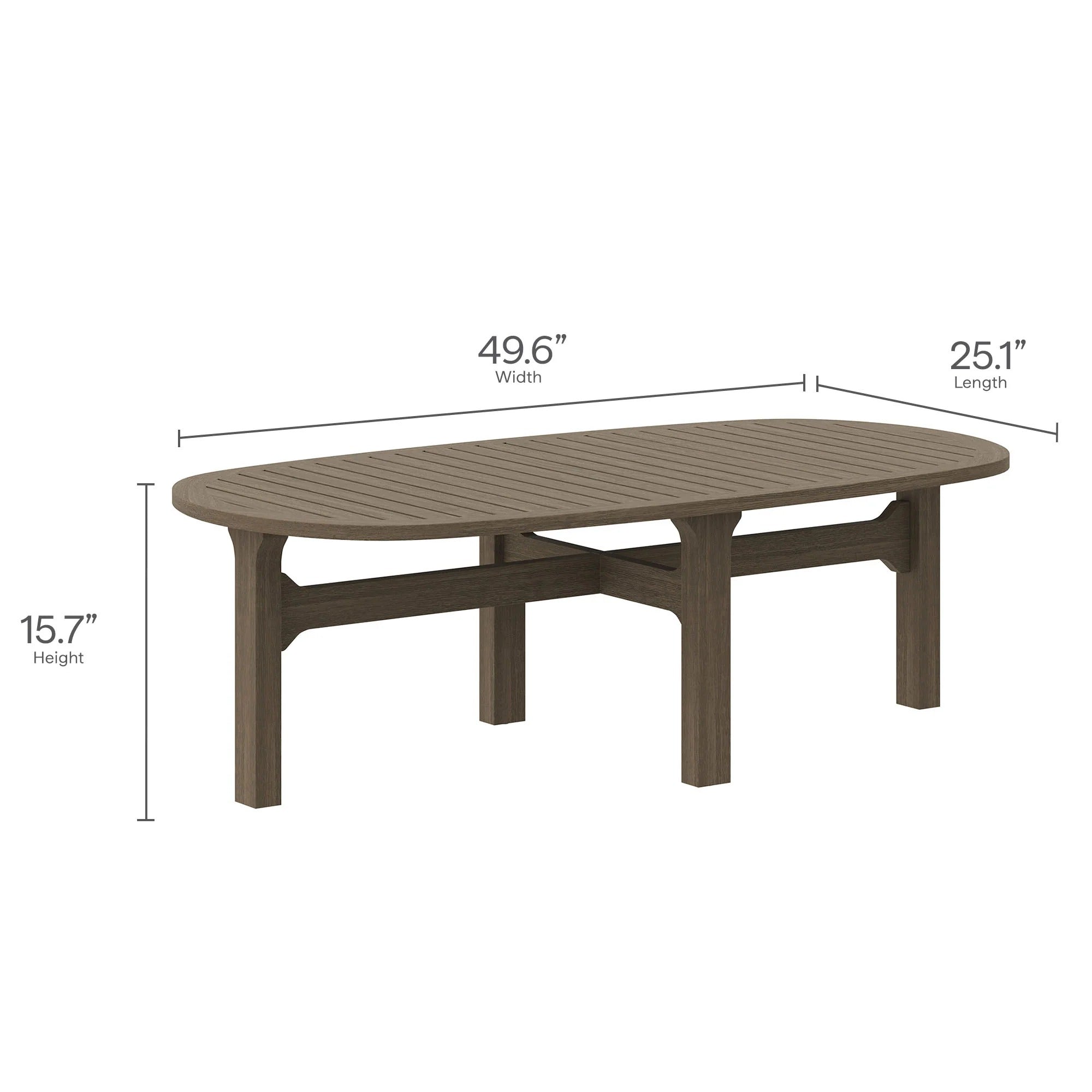 Saratoga 4-Piece Outdoor Patio Teak Wood Furniture Set in Weathered Gray